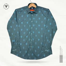 Slate Palm Stripe Premium Shirt view 0