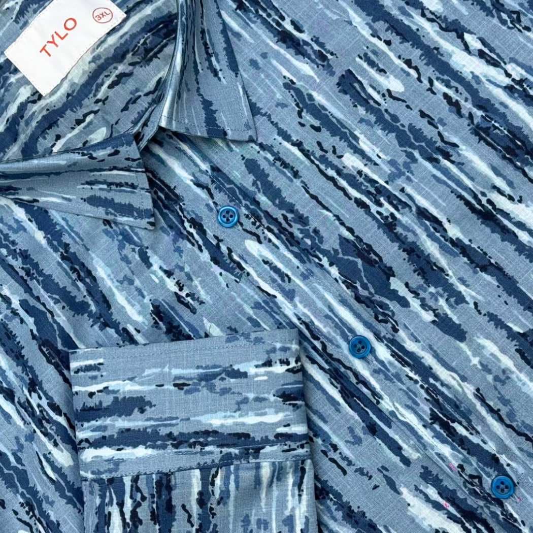 Blue Batik Shirt showcase 3