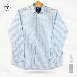 Soft Light Blue Multi-Stripe Shirt view 0