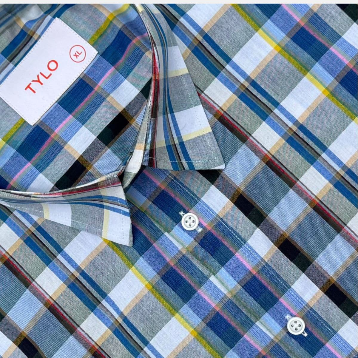 TYLO Half Sleeve Shirt – Blue & Multi-Check showcase 2