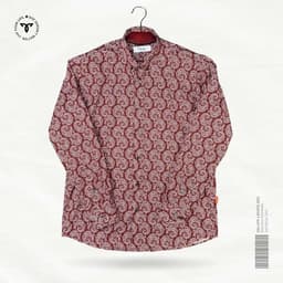 TYLO Burgundy Paisley Premium Shirt view 0