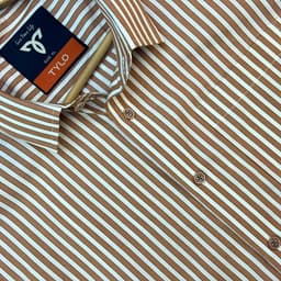 Caramel Stripe Premium Shirt view 2