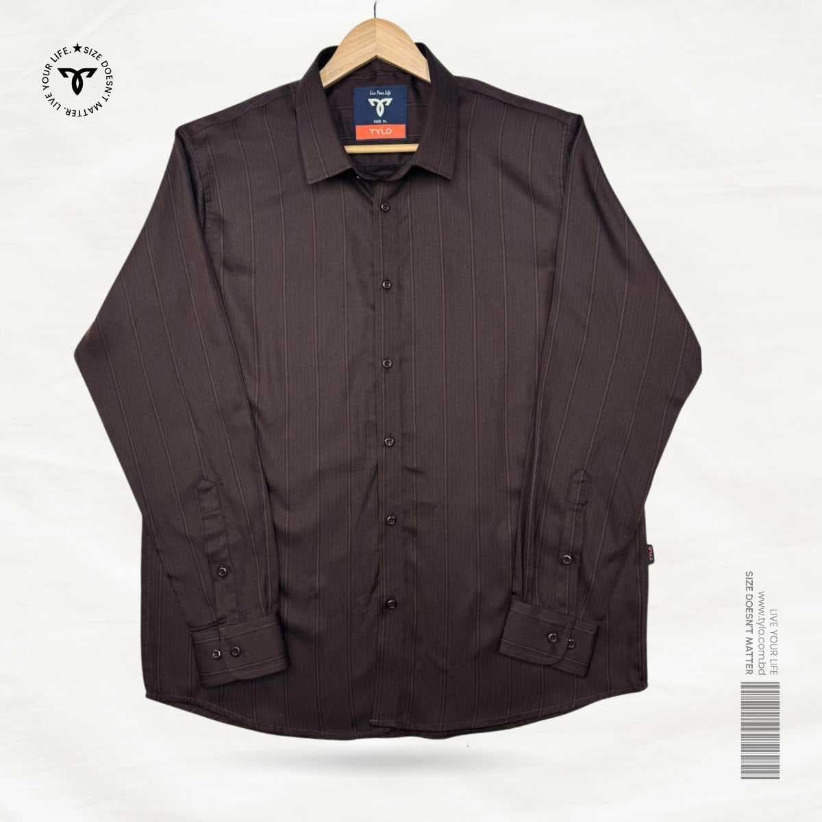Espresso Shadow Stripe Premium Shirt showcase 1