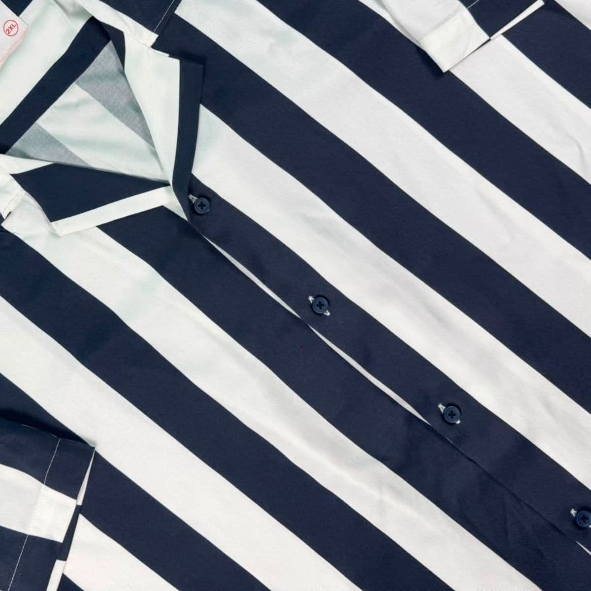 Black Coastal Stripe Cuban Shirt showcase 2
