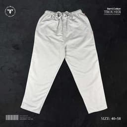 Remi Cotton Relaxed Trouser – Off-White view 0