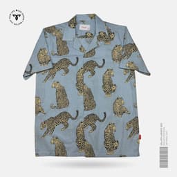 Sky Leopard Cuban Shirt view 0