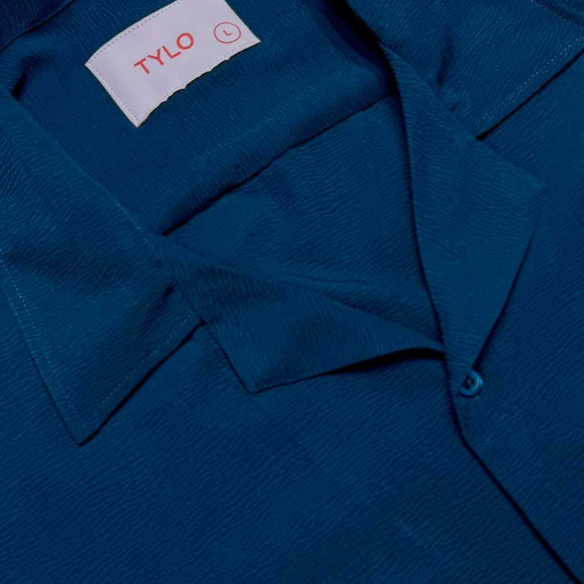 Ocean Teal Cuban Shirt showcase 3