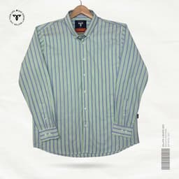 Mint Linear Stripe Premium Shirt view 0