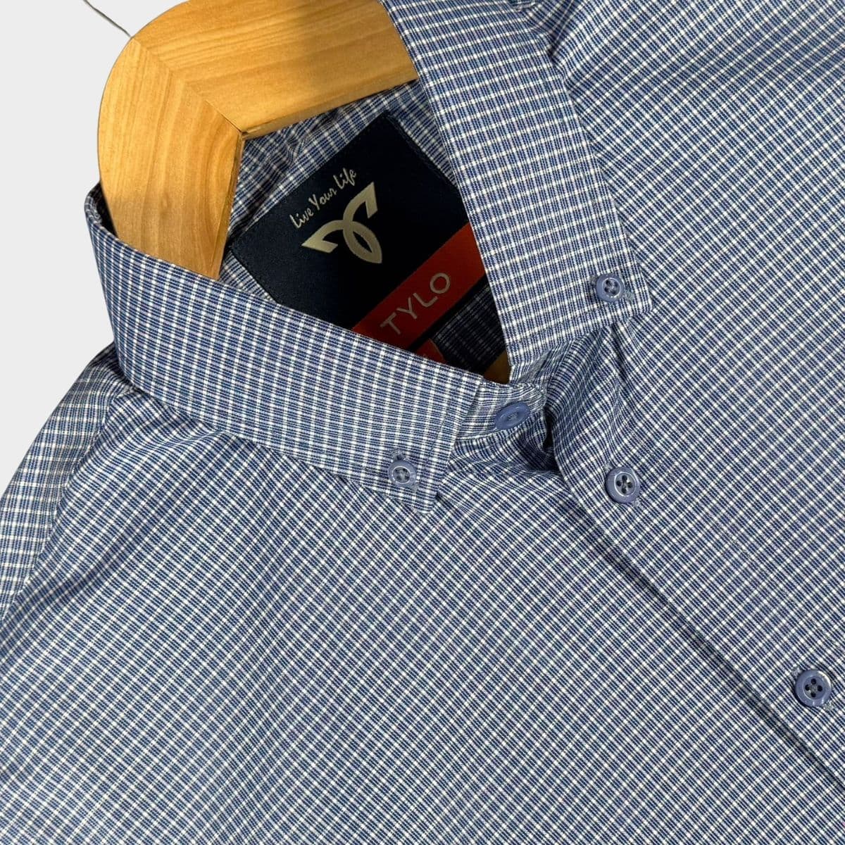 TYLO Navy Check Premium Shirt showcase 3