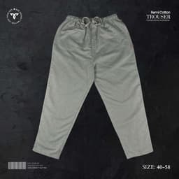 Remi Cotton Relaxed Trouser – Olive Green view 0