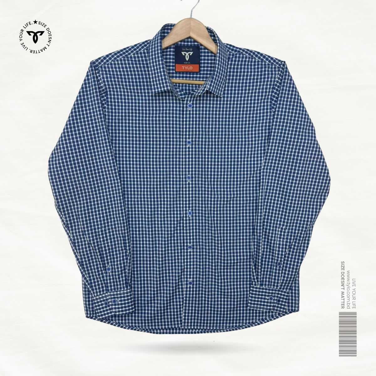 Royal Blue Check Premium Shirt