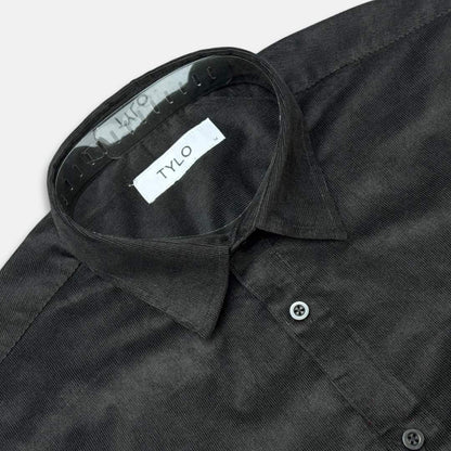 Midnight Black Corduroy Shirt