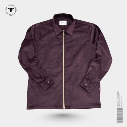 Tylo Textured Zip-Up Shacket