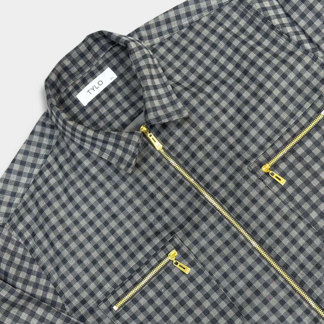 Tylo Checkered Zip-Up Shacket