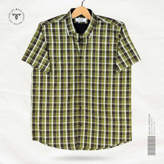 Bold Plaid Half Sleeve Shirt
