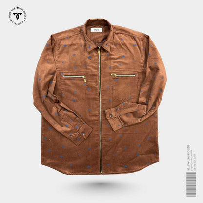 Tylo Textured Zip-Up Shacket