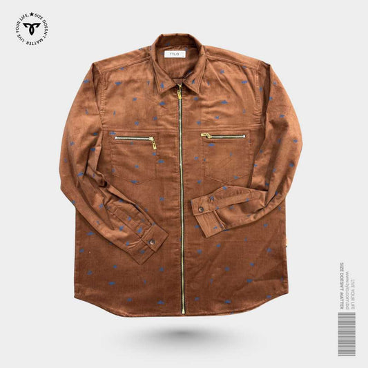 Tylo Textured Zip-Up Shacket