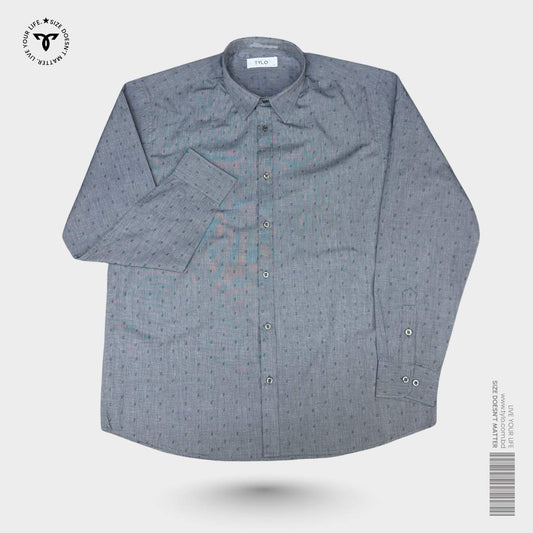 Charcoal Abstract Regular Shirt