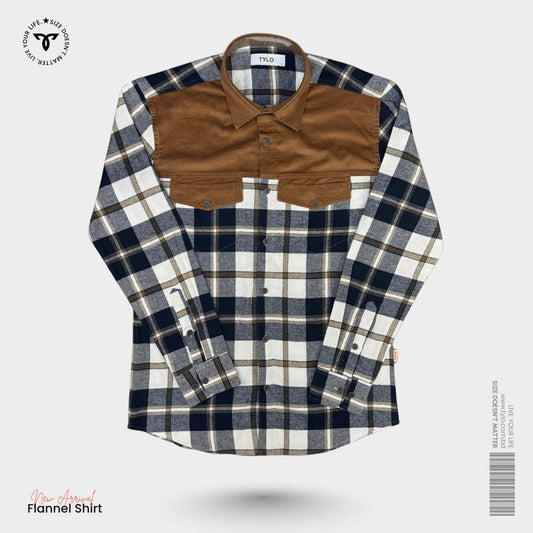 Rustic Brown Flannel Shirt