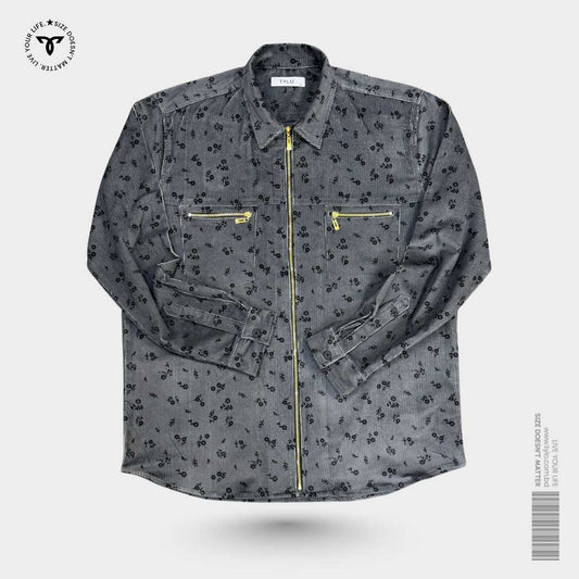 Tylo Textured Zip-Up Shacket