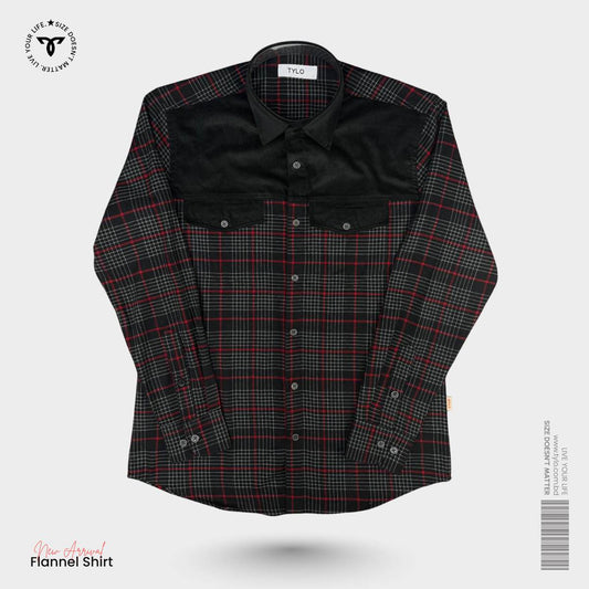 Dark Crimson Flannel Shirt