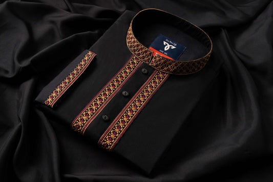 Black Bloom Premium Panjabi