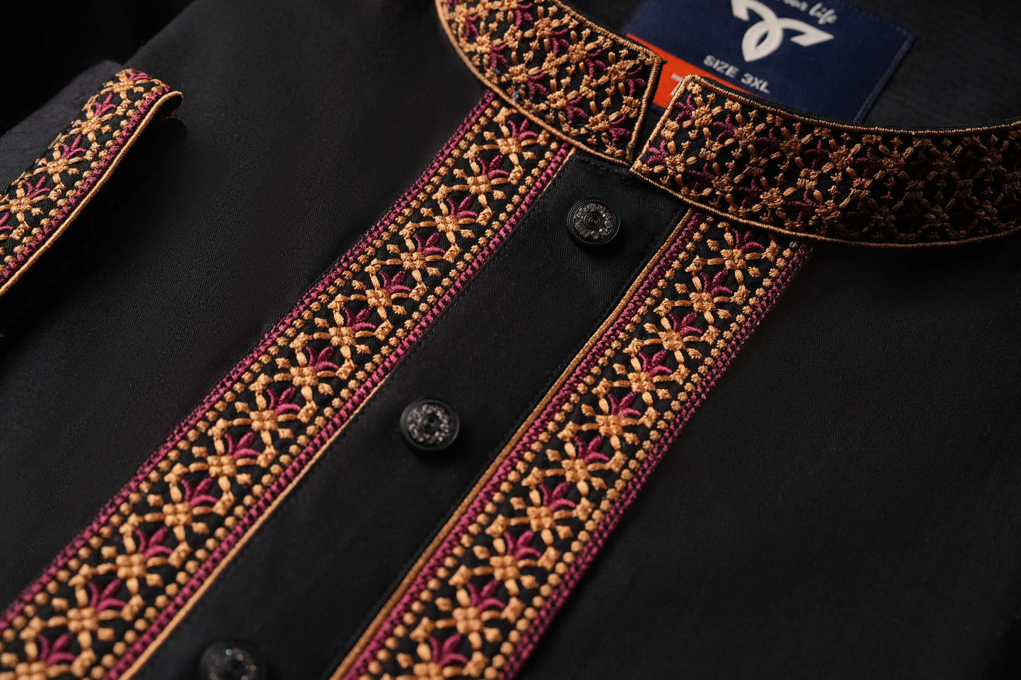 Black Bloom Premium Panjabi