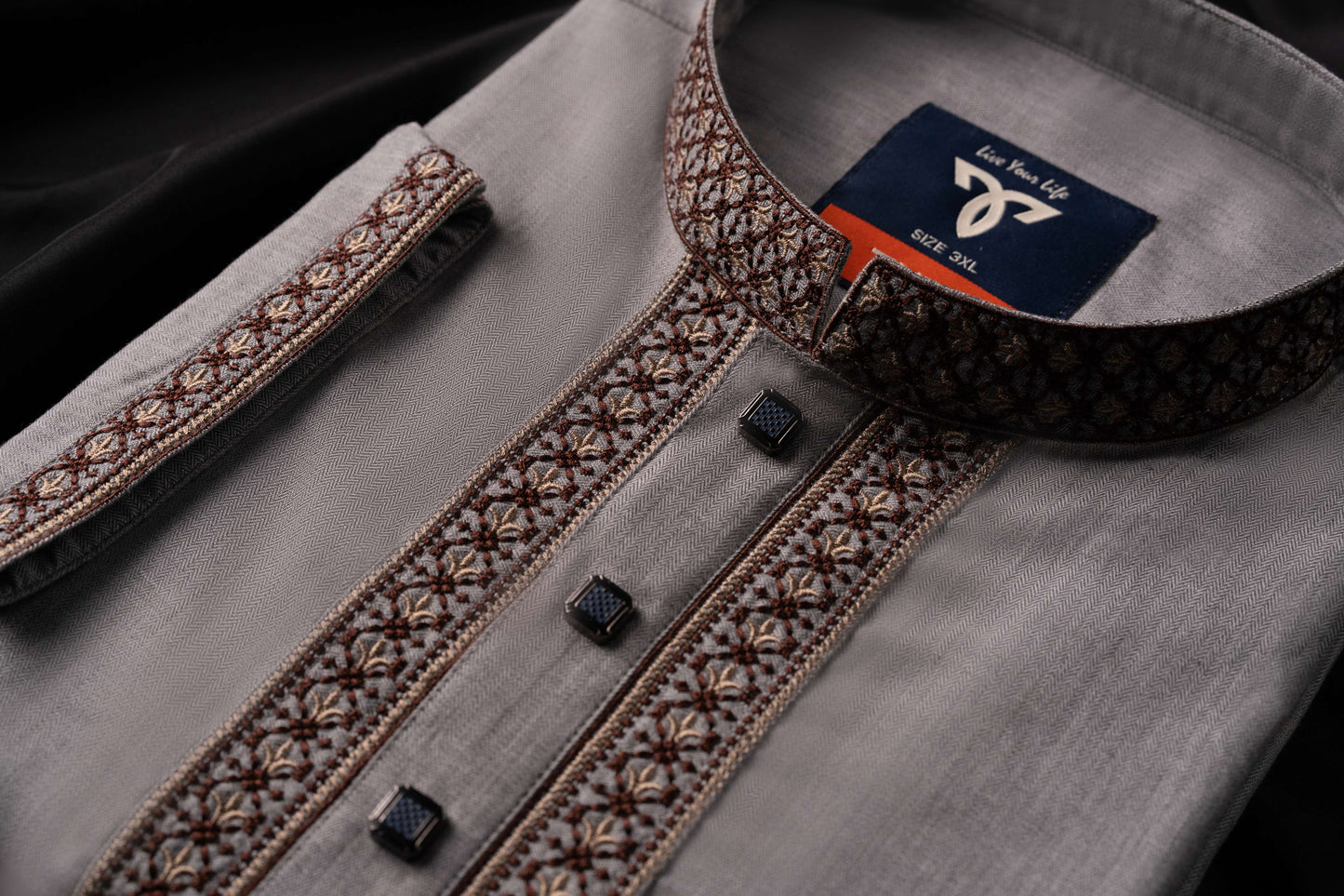 Dramatic Ash Premium Panjabi