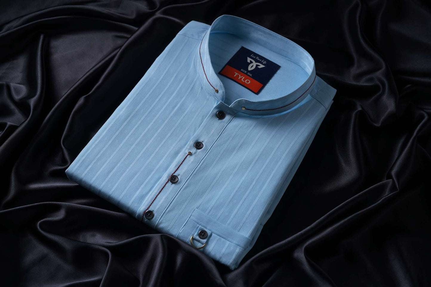 Burgundy Blue  Premium Panjabi