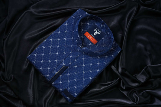 Steel Blue Premium Panjabi