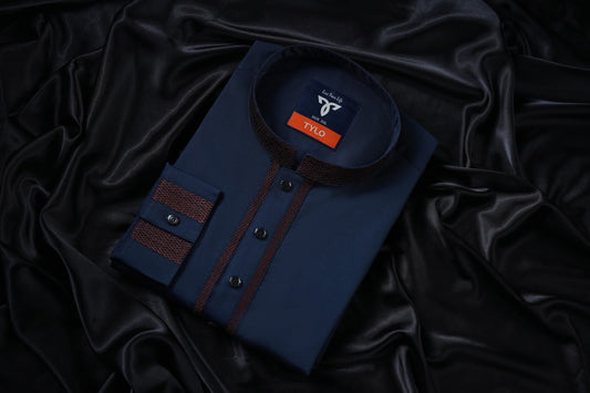 Sapphire Navy Exclusive Panjabi