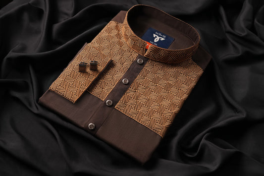 Rich Chocolate brown Exclusive Panjabi