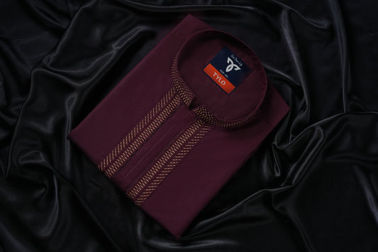 Majestic Maroon Exclusive Panjabi